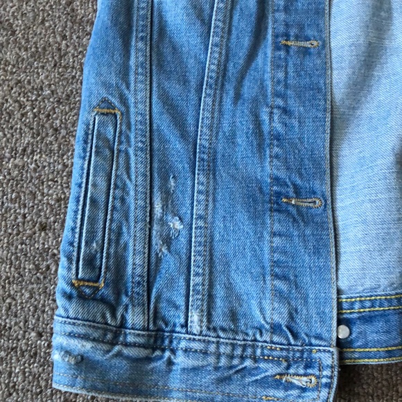Medium Melville light Blue Button Jean Vest - Picture 4 of 8
